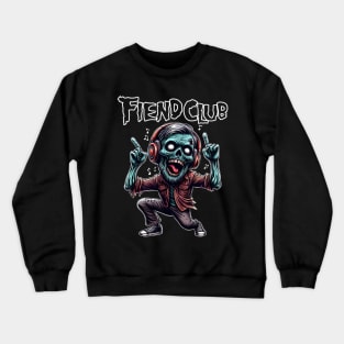 Fiend Club Dancing Zombie with Headphone Crewneck Sweatshirt